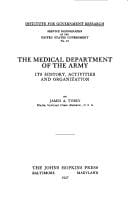 The Medical Department of the Army