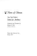Horn of Oberon: Jean Paul Richter's School for aesthetics