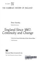 England since 1867: continuity and change