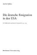 Die deutsche Emigration in den USA