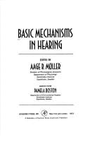 Basic mechanisms in hearing