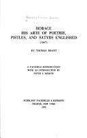 Horace: his Arte of poetrie, Pistles, and Satyrs Englished