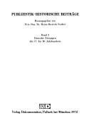 Deutsche Zeitungen des 17. bis 20 Jahrhunderts