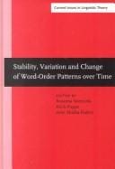 Stability, variation, and change of word-order patterns over time