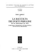 La raccolta dei poeti perugini del Vat. Barberiniano Lat. 4036