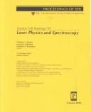 Laser physics and spectroscopy