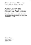 Game theory and economic applications