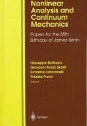 Nonlinear analysis and continuum mechanics