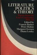 Literature, Politics, and Theory