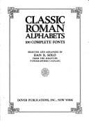 Classic roman alphabets
