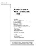 Active control of noise and vibration, 1992
