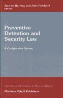 Preventive detention and security law
