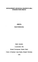 Development and Social Change in Asia