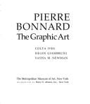 Pierre Bonnard, the graphic art