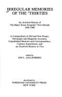 Irregular memories of the ʾthirties