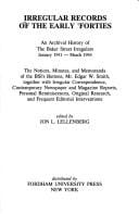 Irregular records of the early 'forties