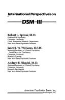 International perspectives on DSM-III