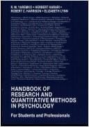 Handbook of research and quantitative methods in psychology