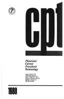CPT : physicians' current procedural terminology, 1988