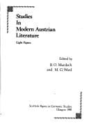 Studies in modern Austrian literature