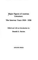 Major figures of Austrian literature : the interwar years 1918-1938