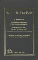 W.E.B. Du Bois in memoriam