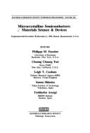 Microcrystalline semiconductors