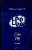 ULSI process integration III