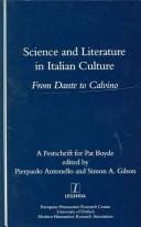 Science and literature in Italian culture from Dante to Calvino