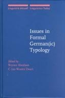 Issues in formal German(ic) typology