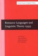 Romance languages and linguistic theory 1999
