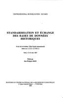 Standardisation et échange des bases de données historiques