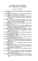 La Vie de Plotin I (Histoire Des Doctrines de L'Antiquite Classique) (French Edition)