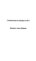 Comment peut-on anticiper le réel?