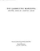 Die Sammlung Marzona