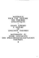 Matériaux pour une histoire des théories linguistiques =