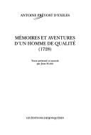 Mémoires et aventures d'un homme de qualité qui s'est retiré du monde