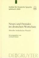 Neues und Fremdes im deutschen Wortschatz