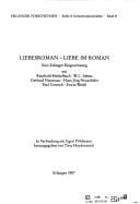 Liebesroman, Liebe im Roman