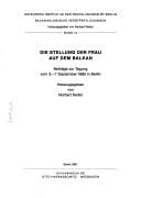 Die Stellung der Frau auf dem Balkan