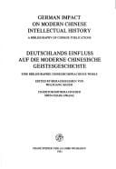 German impact on modern Chinese intellectual history
