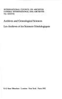 Archives and genealogical sciences =