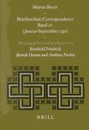 Correspondance De Martin Bucer