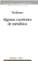 Algunas Cuestiones de Metafisica (Textos y documentos)