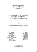 El Pensamiento español contemporáneo y la idea de América