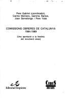 Comissions obreres de Catalunya, 1964-1989