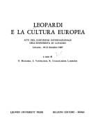 Leopardi e la cultura europea