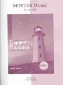 Minitab Manual t/a Elementary Statistics