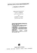 Effective psychotherapy