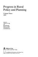 Progress in rural policy and planning